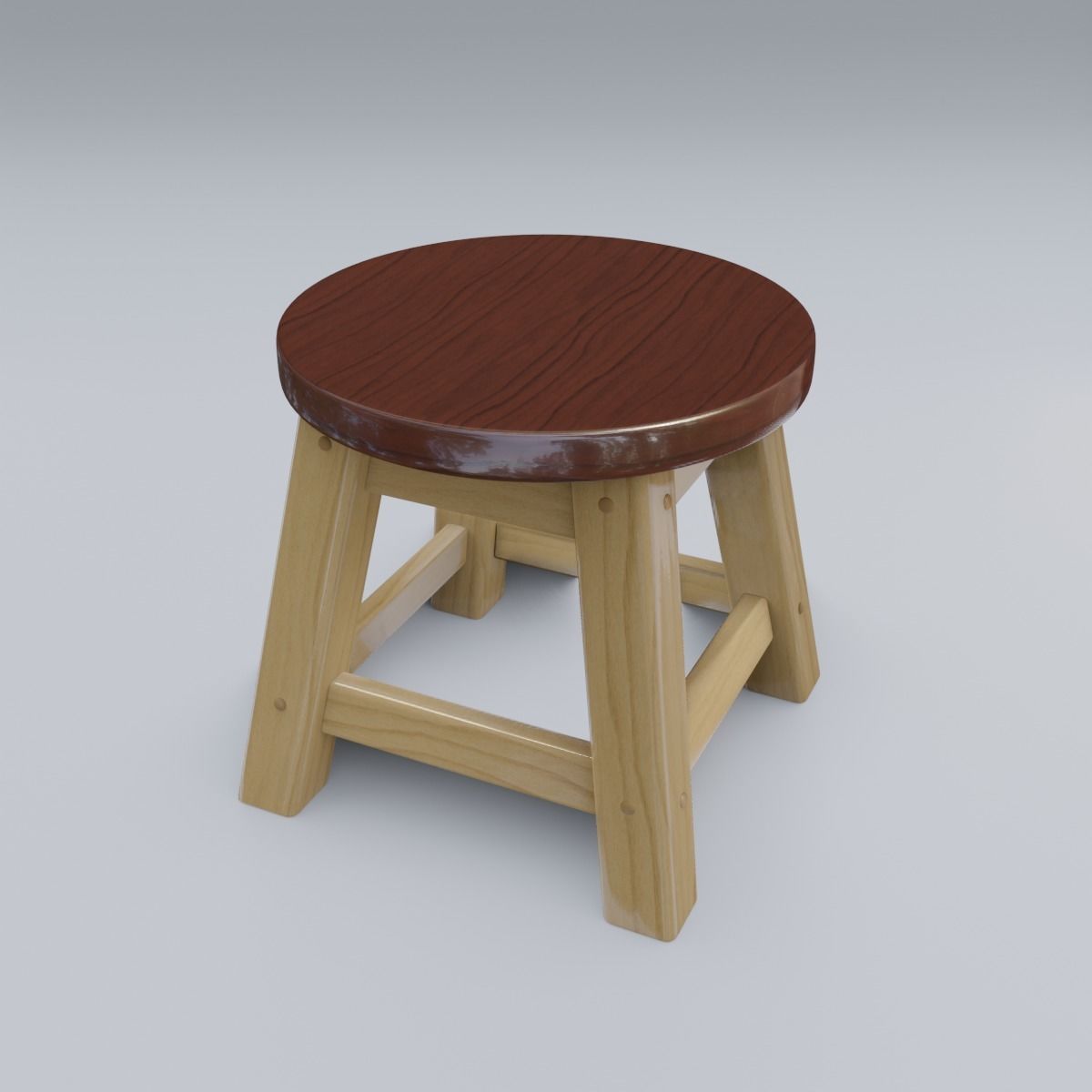 Child Step Stool 3D model_23