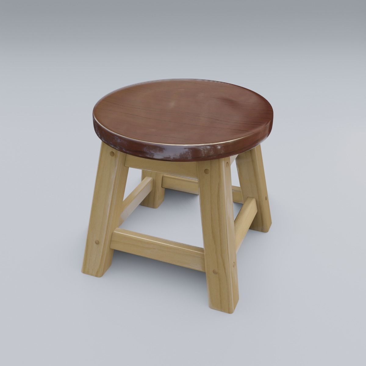 Child Step Stool 3D model_17