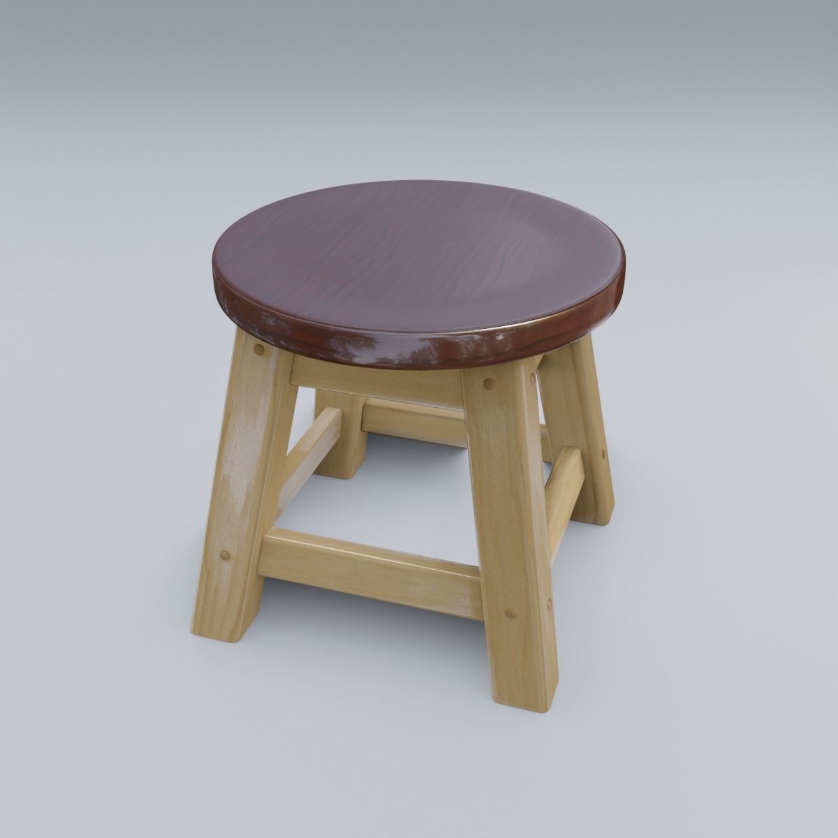 Child Step Stool 3D model_11