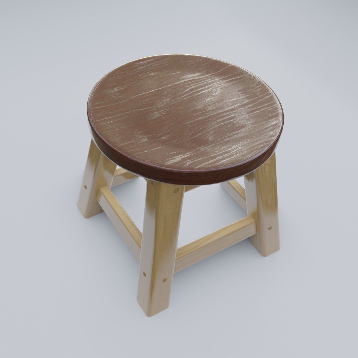 Child Step Stool 3D model_0