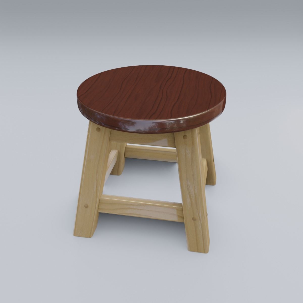 Child Step Stool 3D model_24