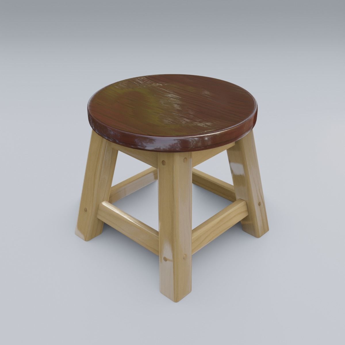 Child Step Stool 3D model_28