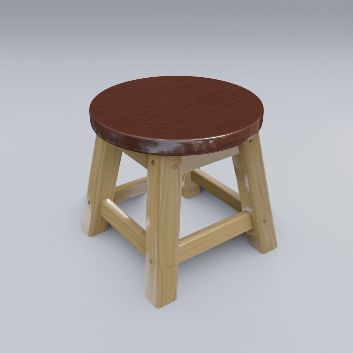 Child Step Stool 3D model_21
