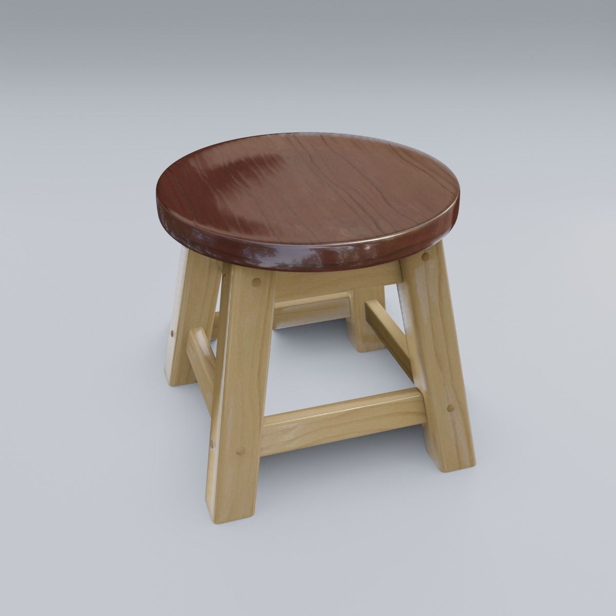 Child Step Stool 3D model_26
