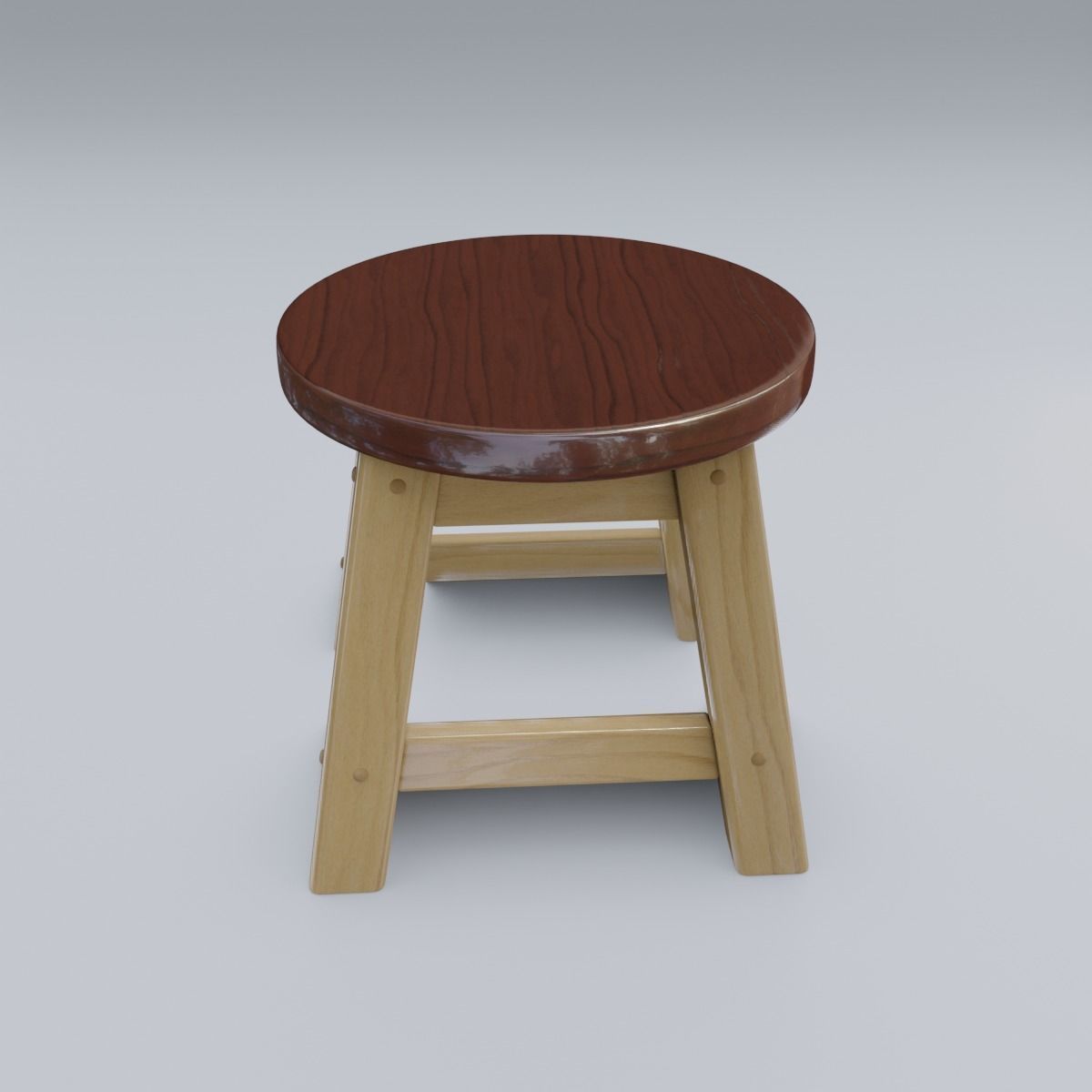 Child Step Stool 3D model_25
