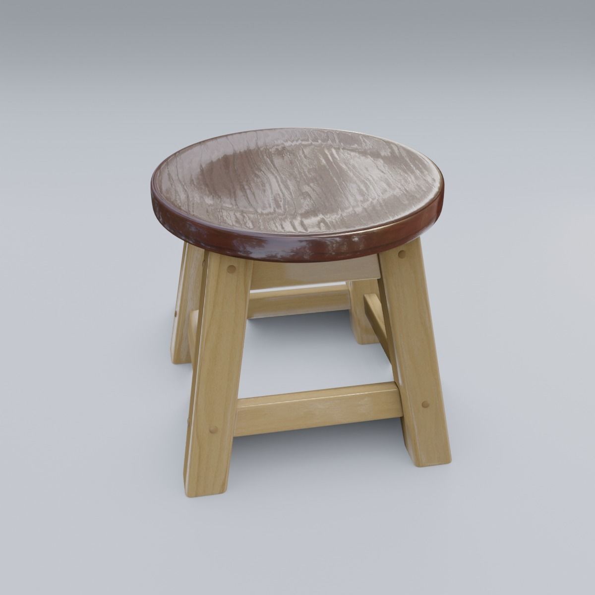 Child Step Stool 3D model_13