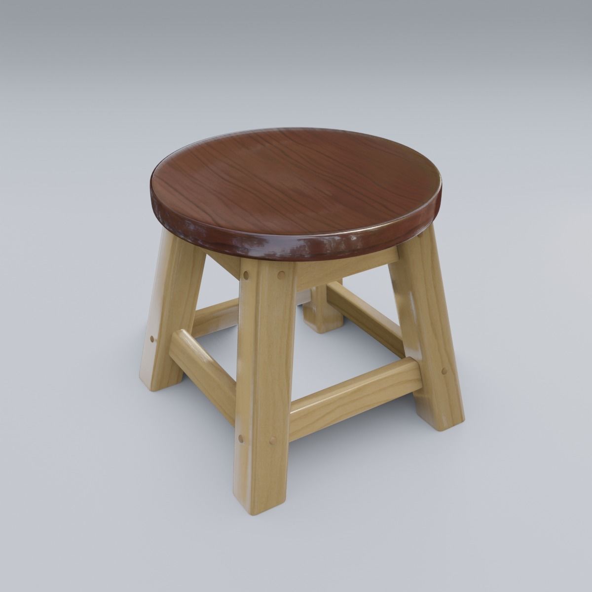 Child Step Stool 3D model_27