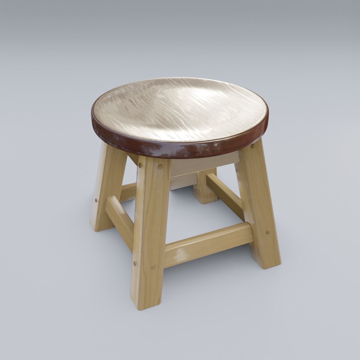 Child Step Stool 3D model_14