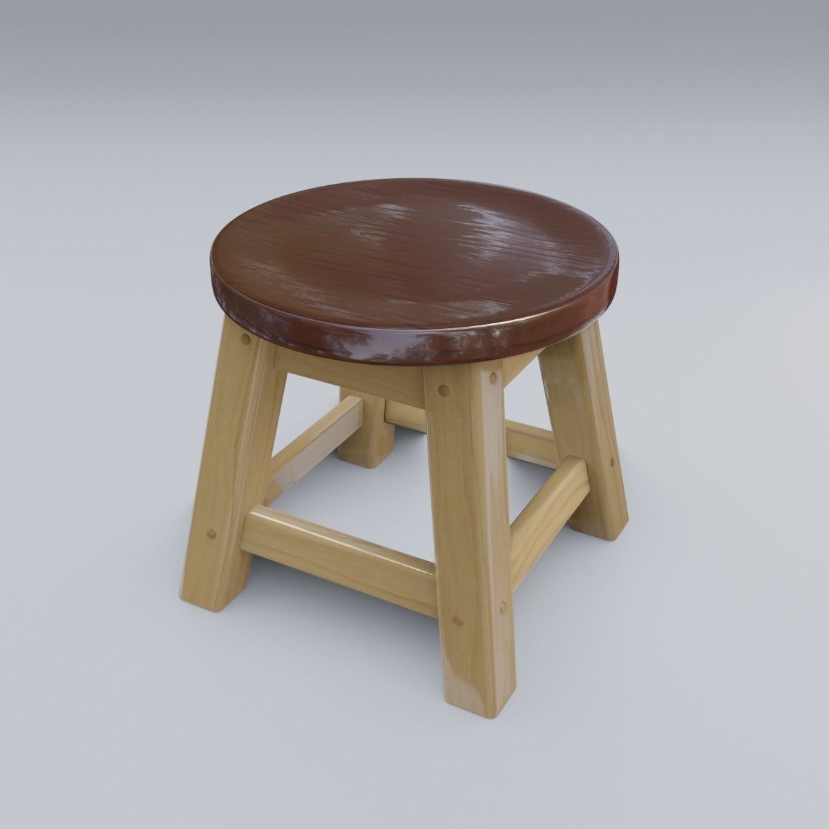 Child Step Stool 3D model_29