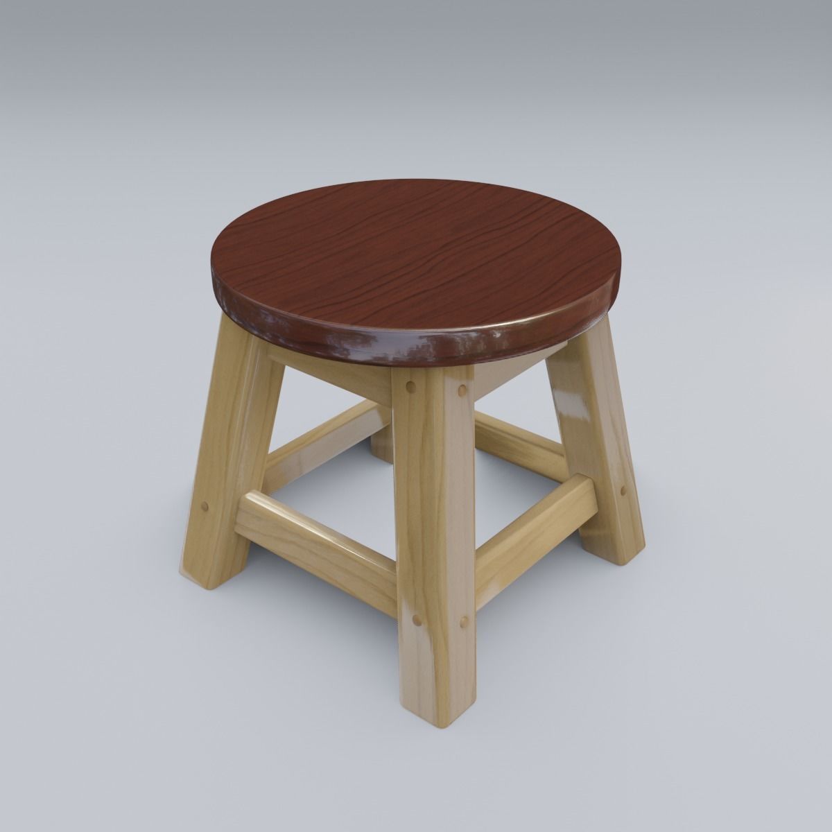 Child Step Stool 3D model_22