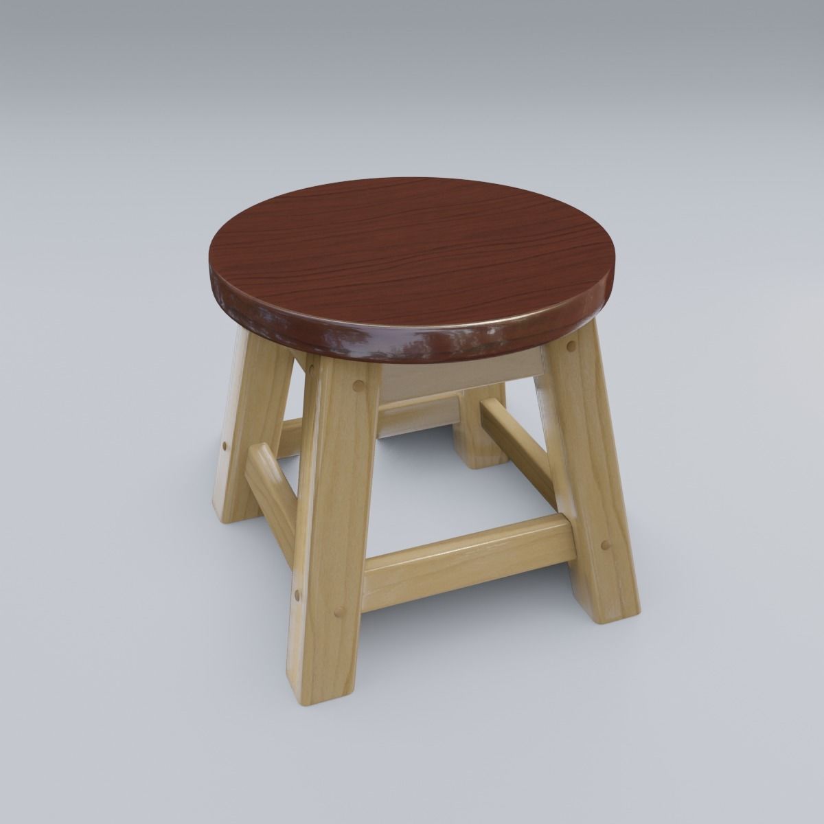 Child Step Stool 3D model_20