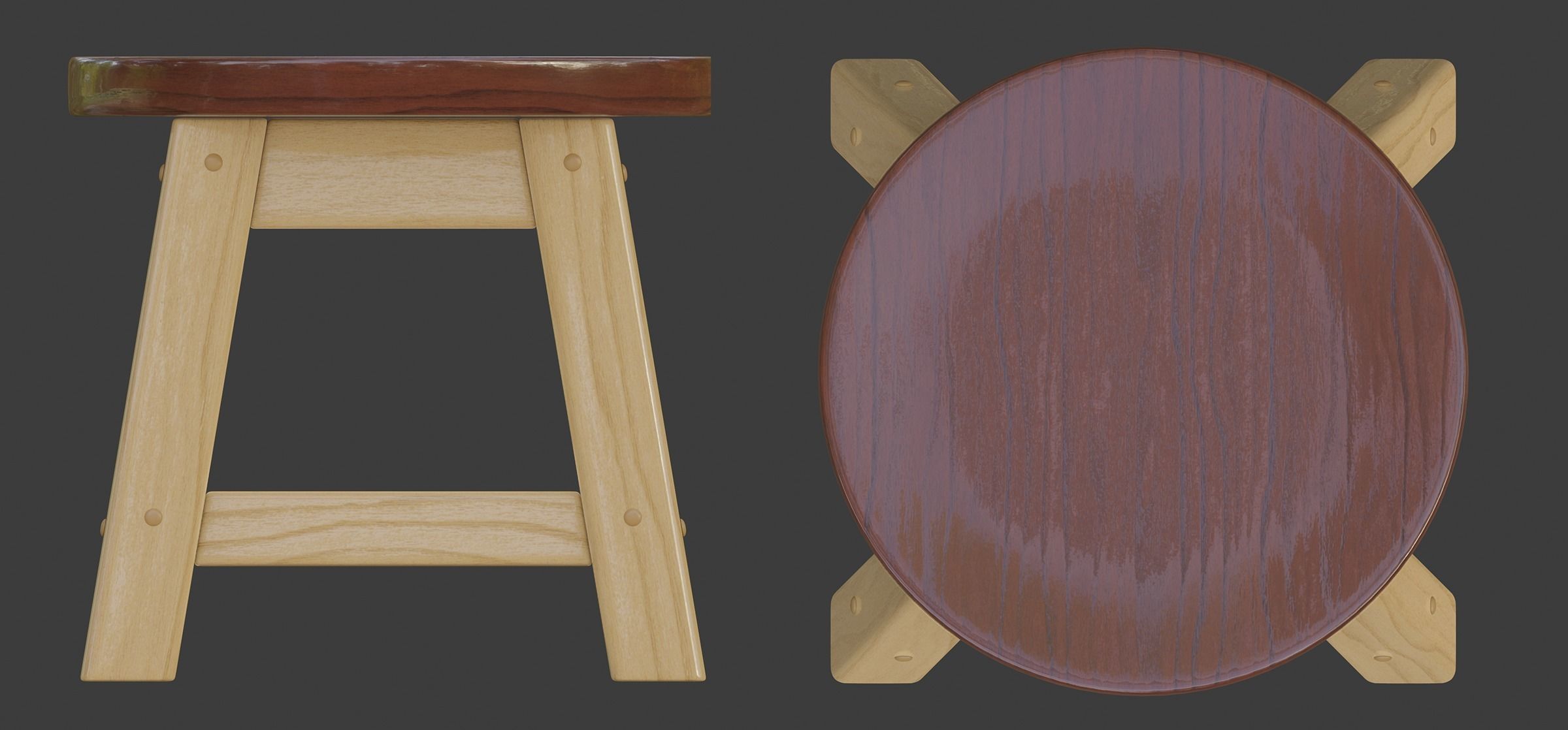 Child Step Stool 3D model_1