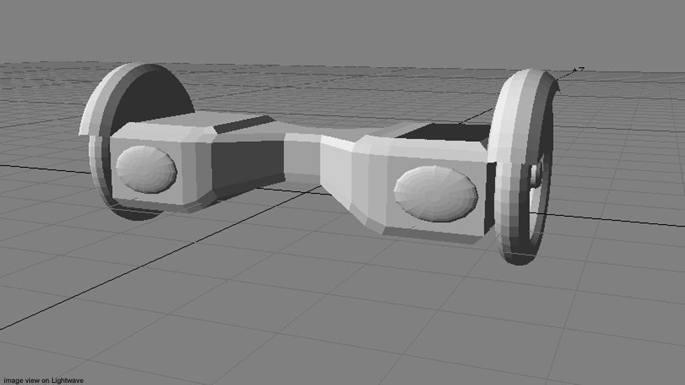 Hoverboard - Type 1 3D model_4
