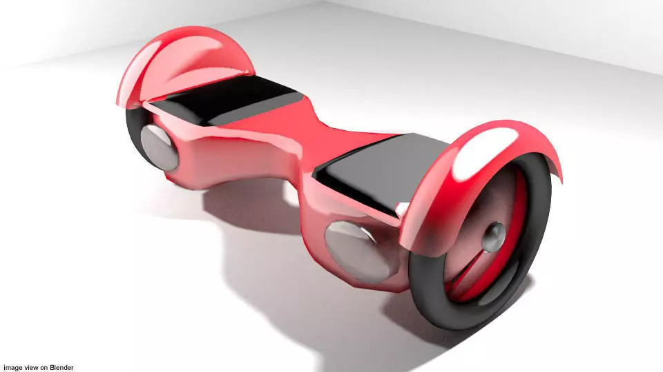 Hoverboard - Type 1 3D model_0