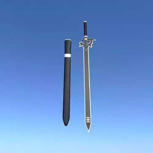 Kirito Elucidator Sword Art Online Low-poly 3D model