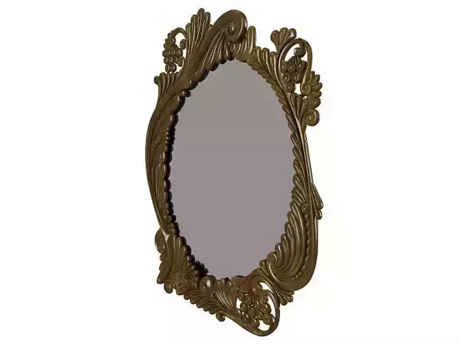 Mirror ornate bronze -
