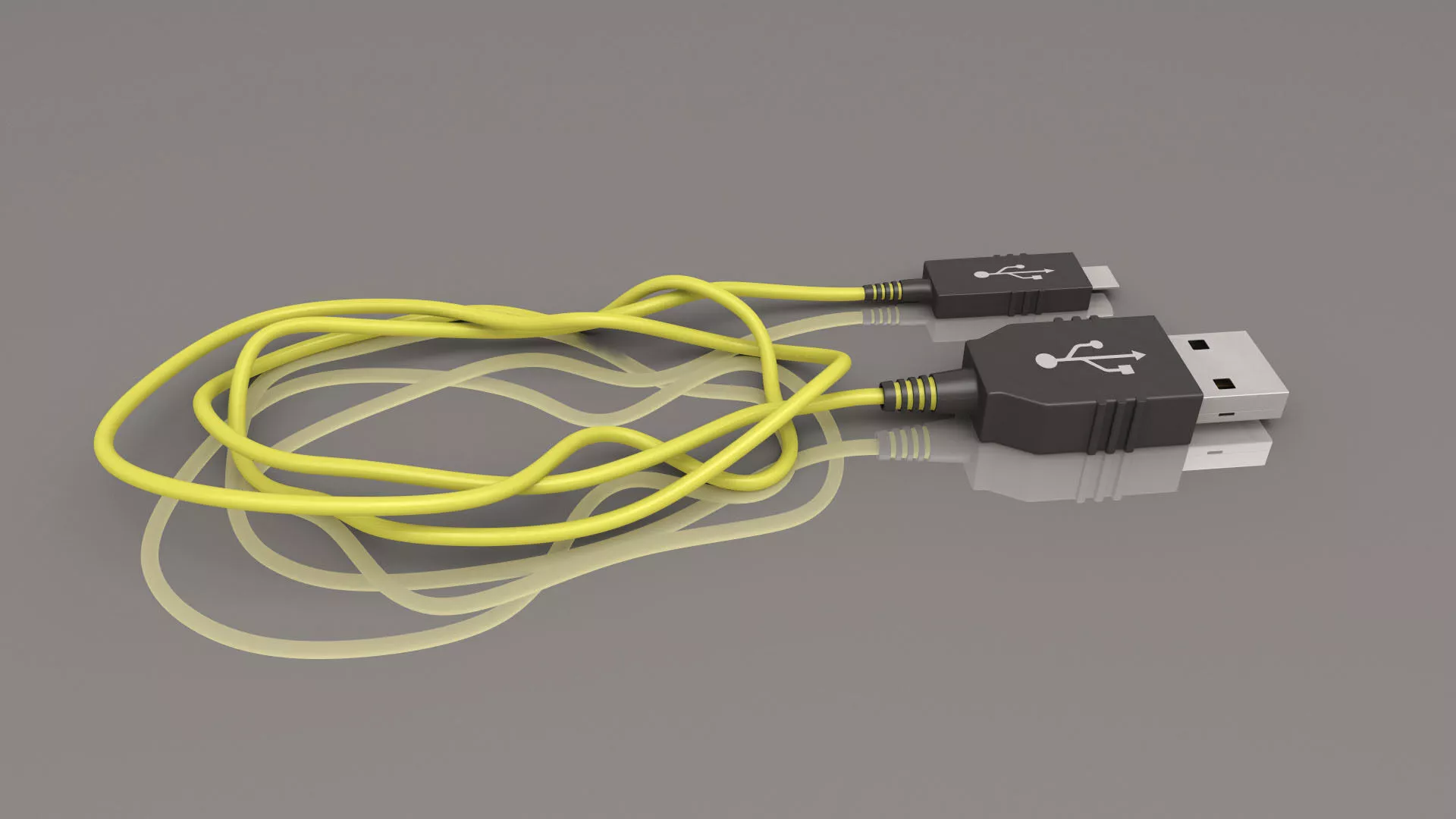 Wacom Mini usb cable Free 3D model