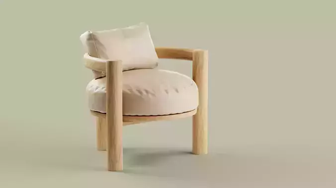 Modern leather lounge chair