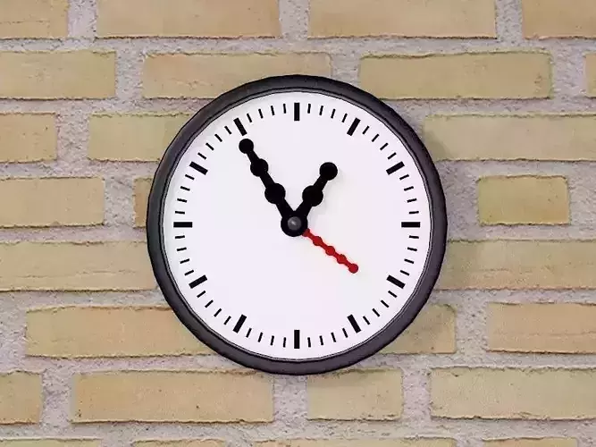 Wall clock Free 3D model