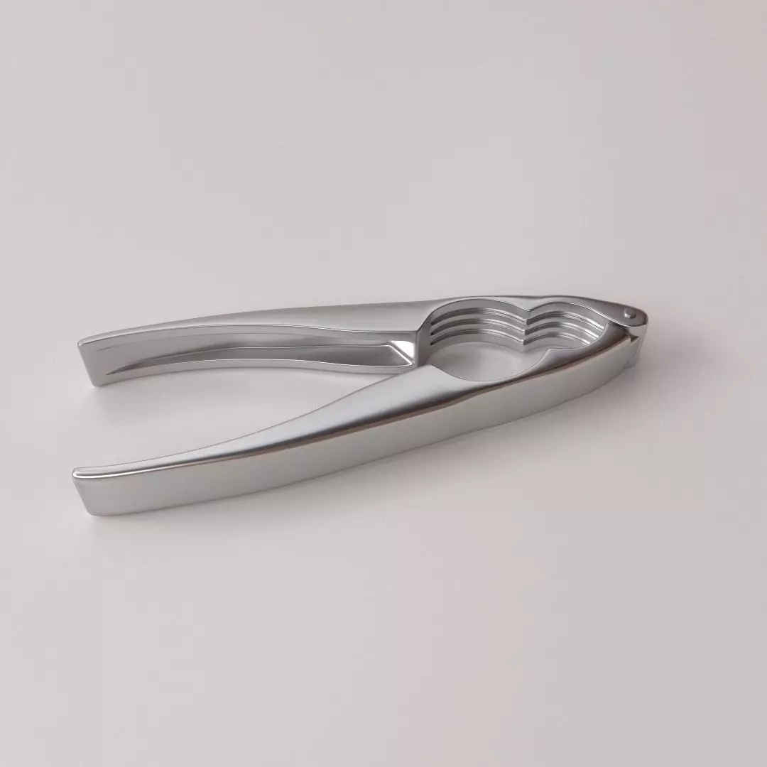 Nutcracker stainless steel tweezers 3D model