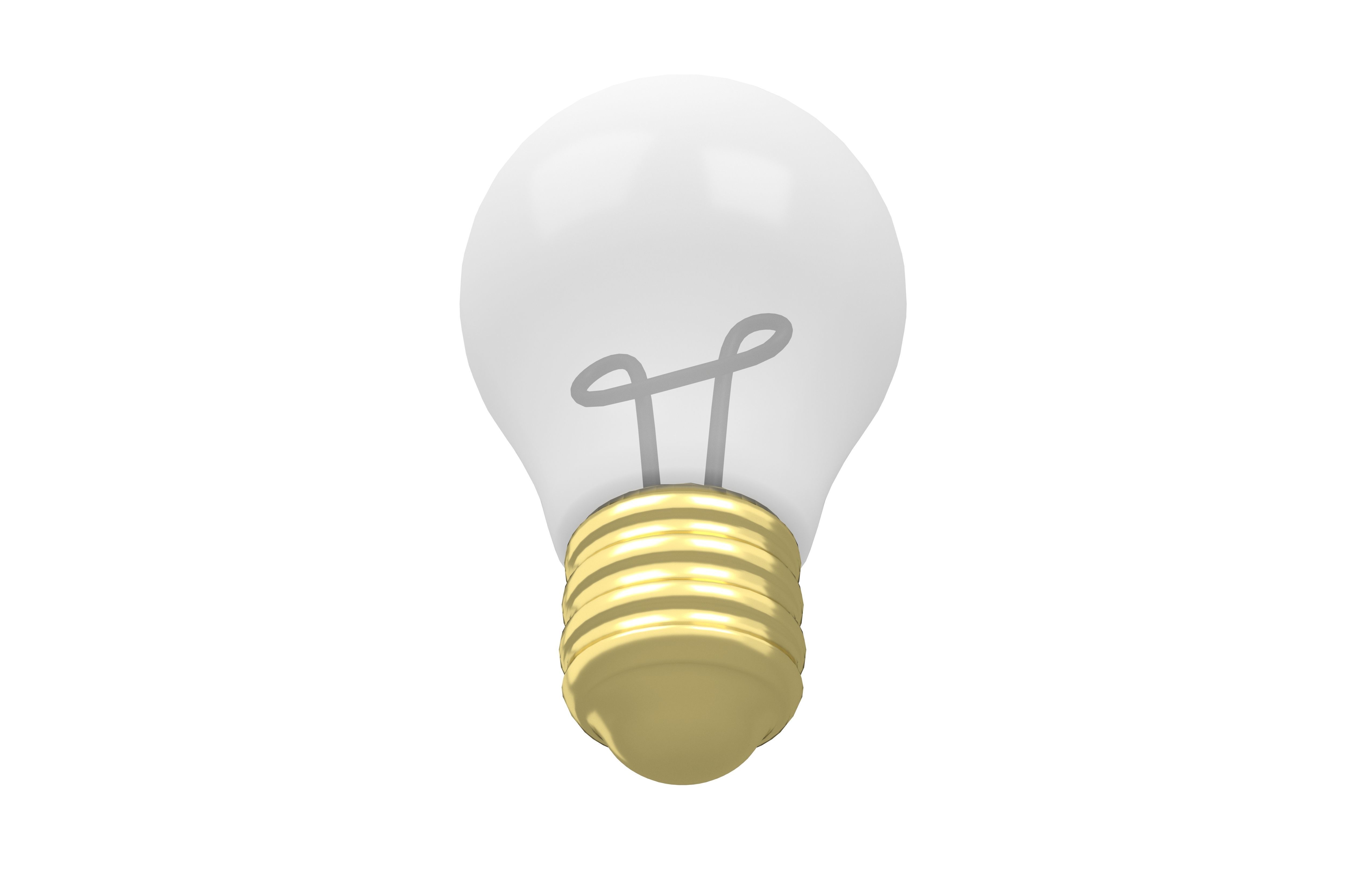 Light Bulb v1 004 Low-poly 3D model_3