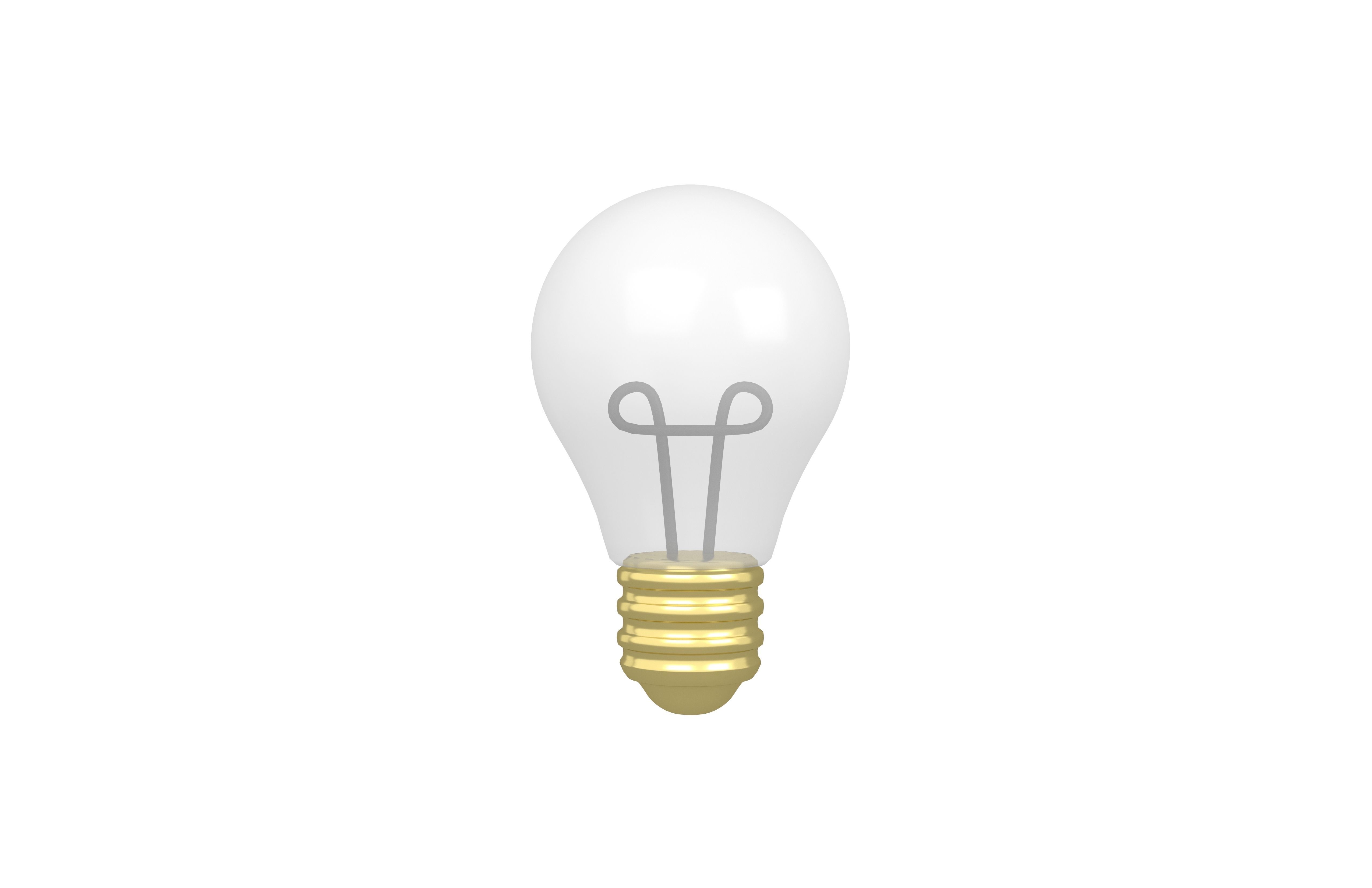 Light Bulb v1 004 Low-poly 3D model_2