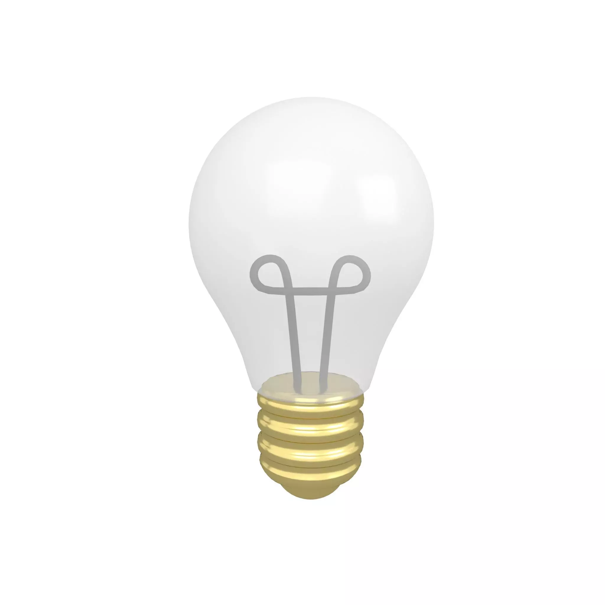 Light Bulb v1 004 Low-poly 3D model_0