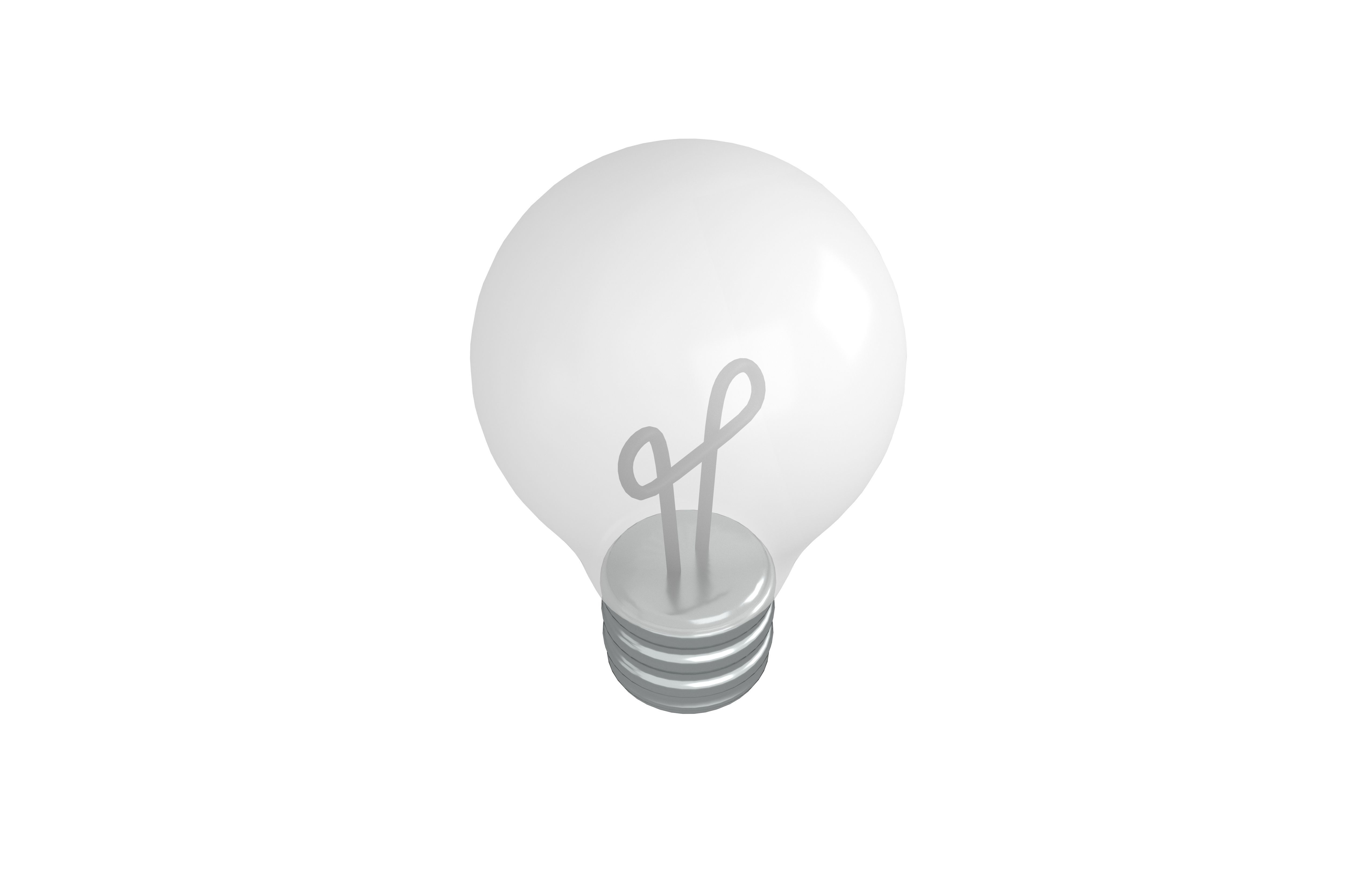 Light Bulb v1 005 Low-poly 3D model_4