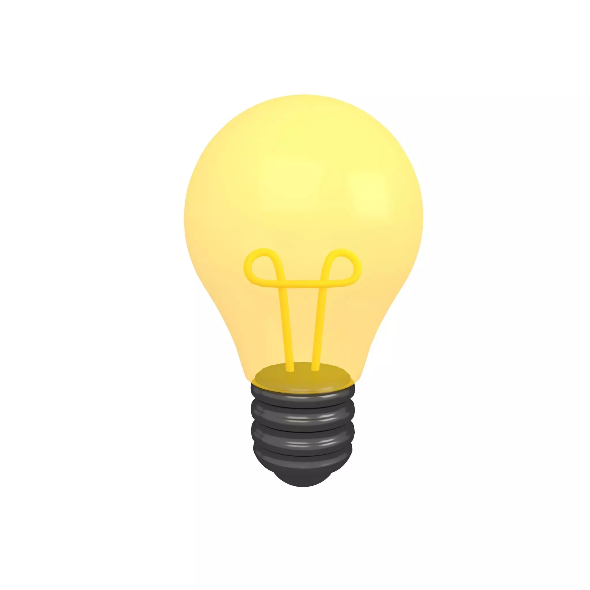 Light Bulb v1 006 Low-poly 3D model_0