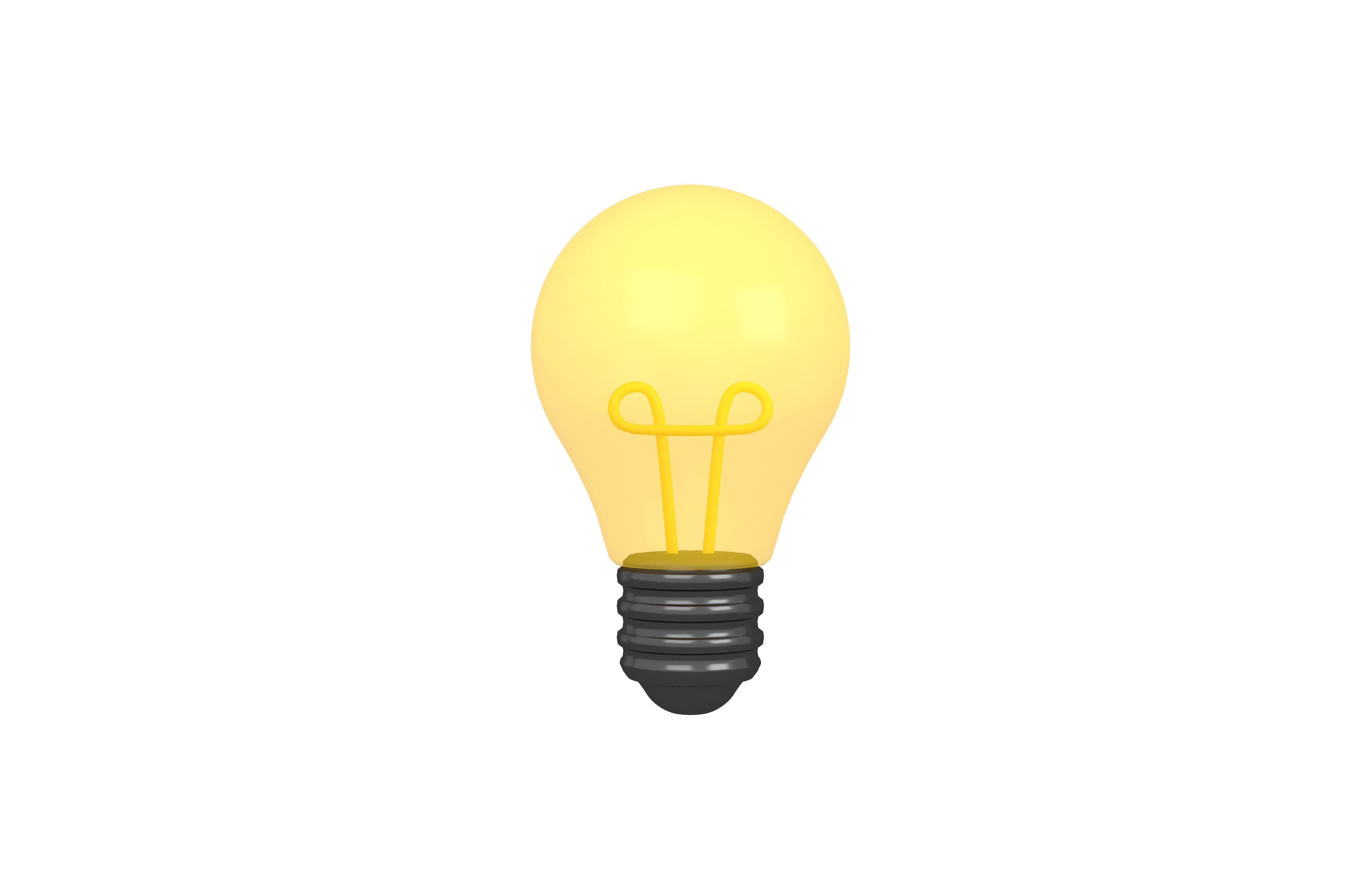 Light Bulb v1 006 Low-poly 3D model_2