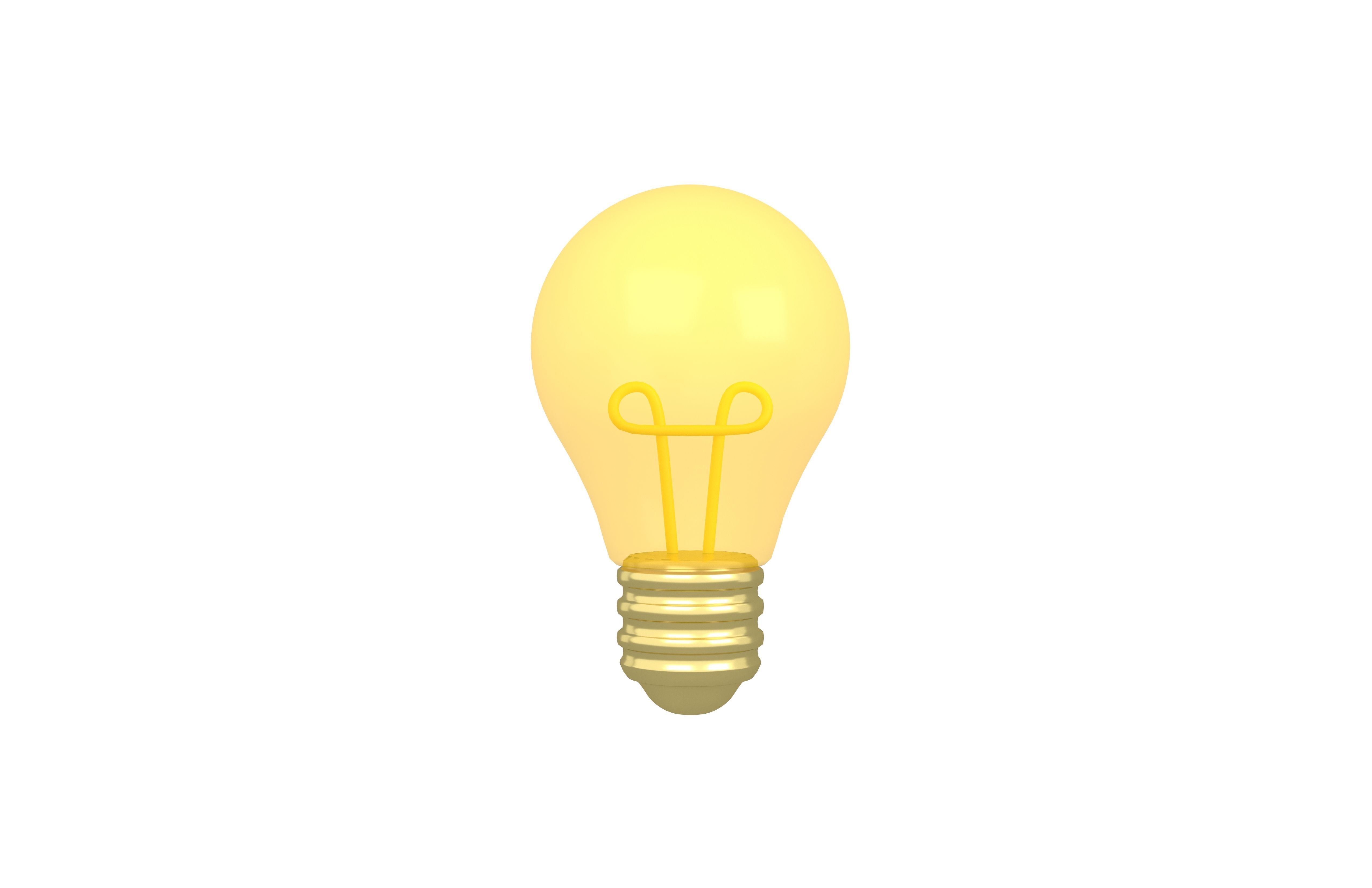 Light Bulb v1 007 Low-poly 3D model_2