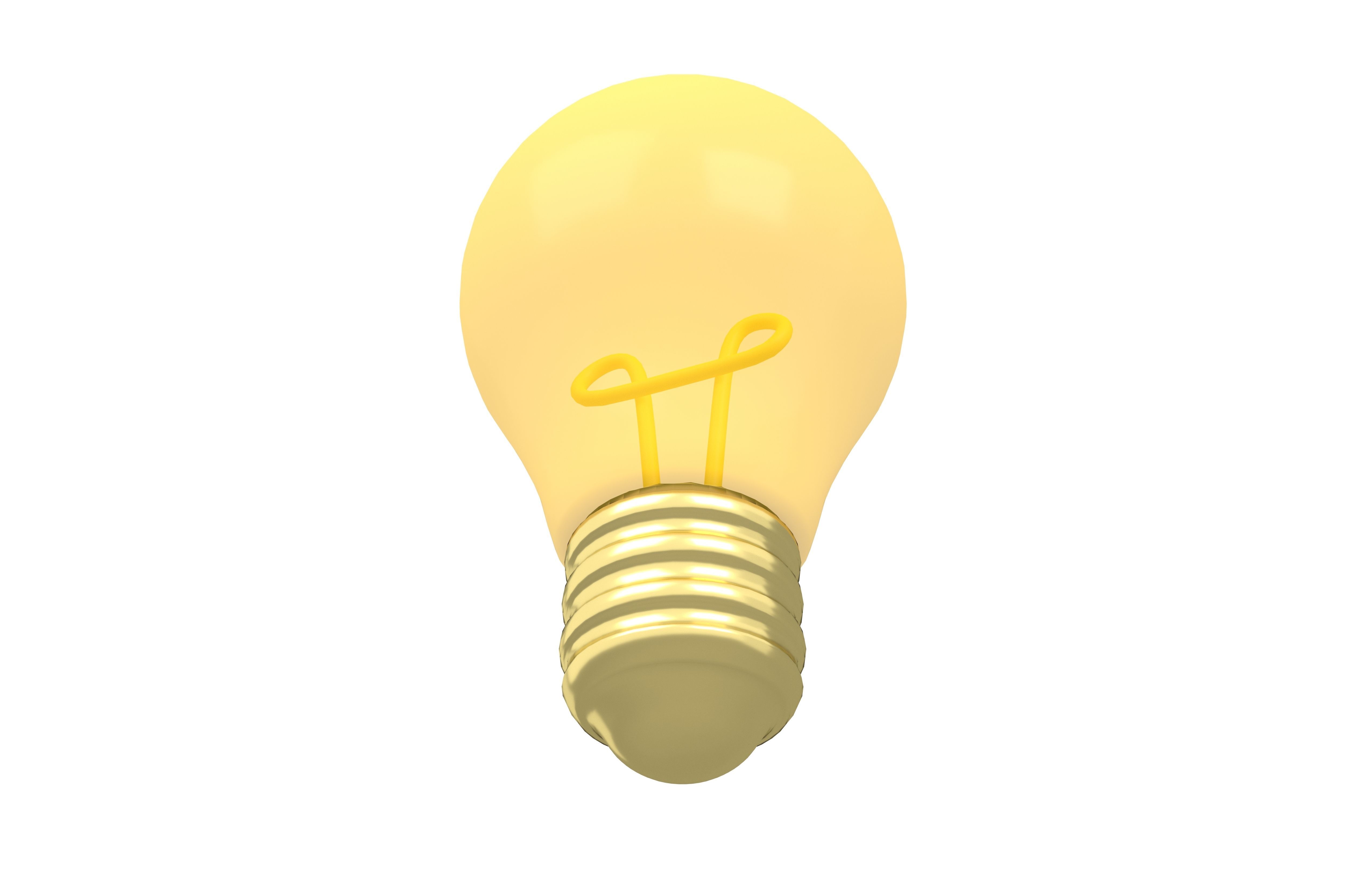 Light Bulb v1 007 Low-poly 3D model_3