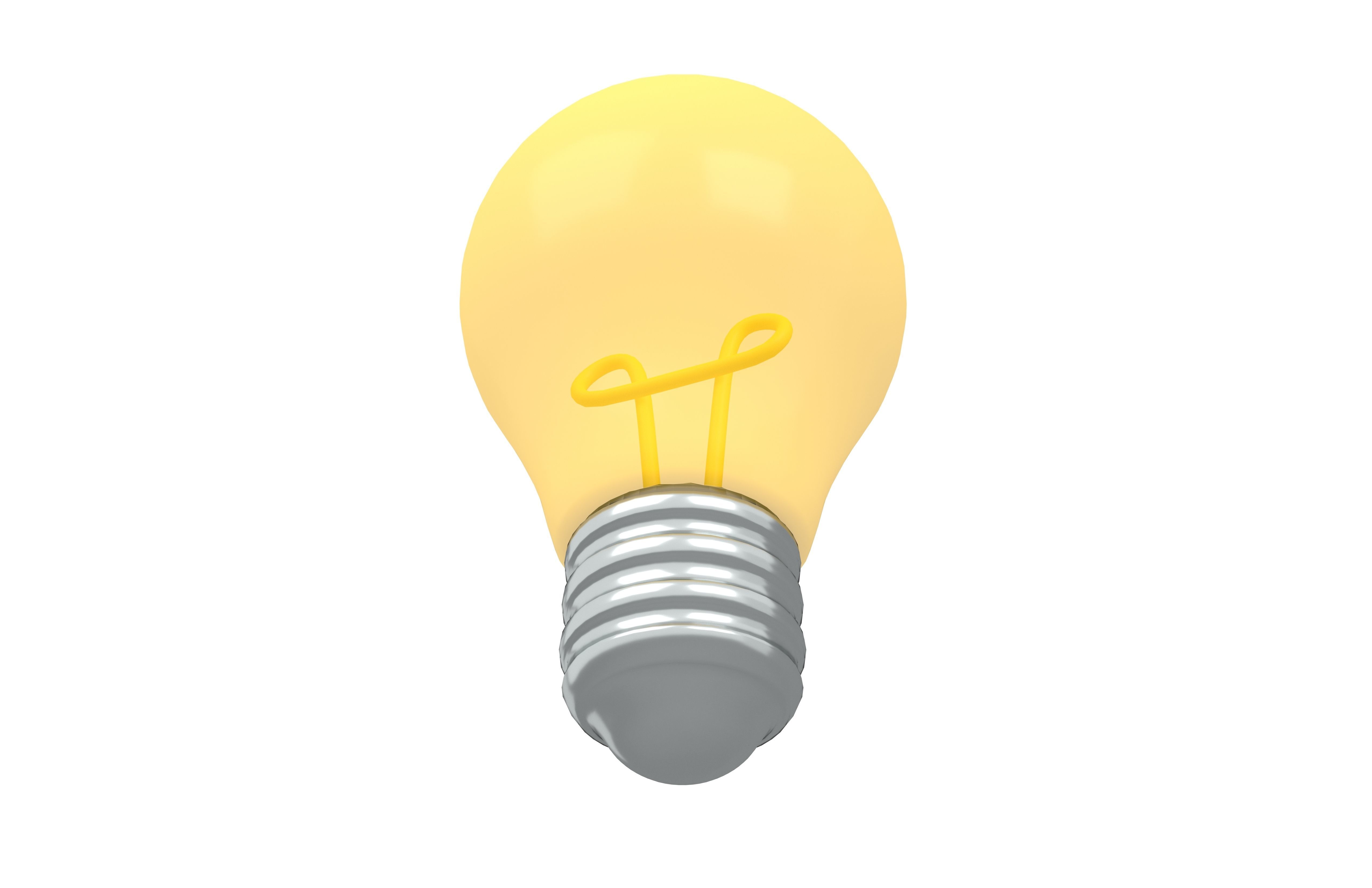 Light Bulb v1 008 Low-poly 3D model_4