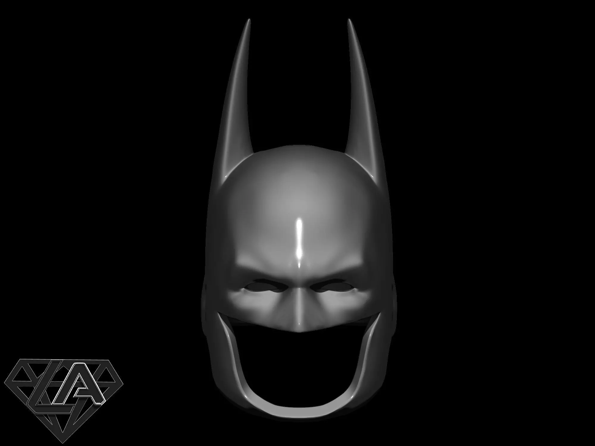 Batman custom mask 3D print model_0