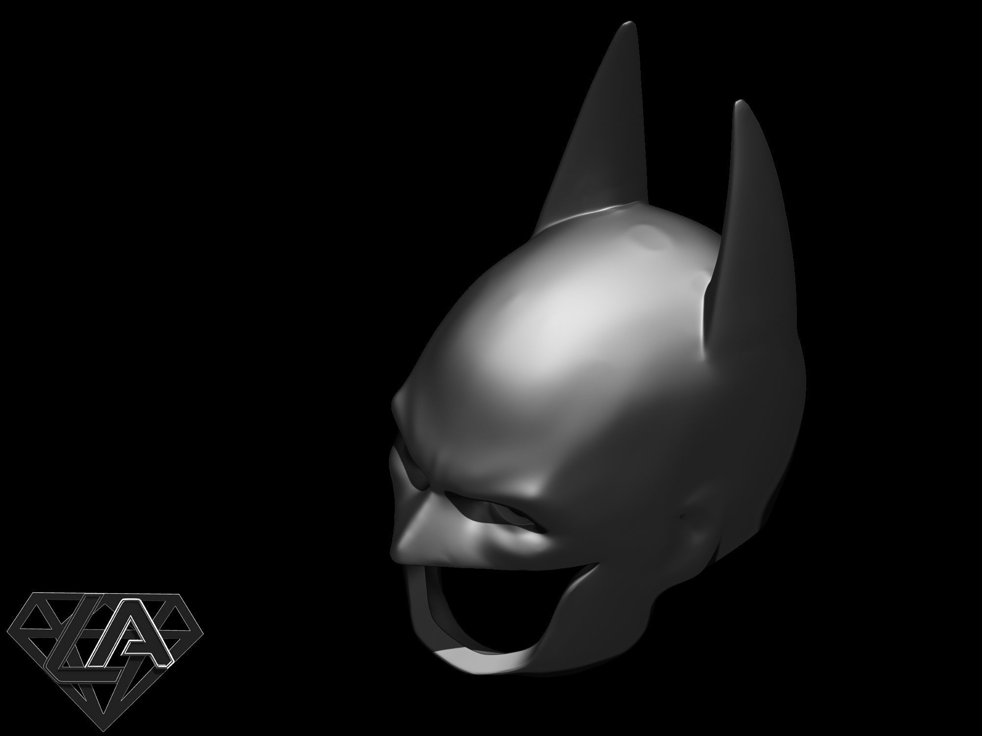 Batman custom mask 3D print model_5