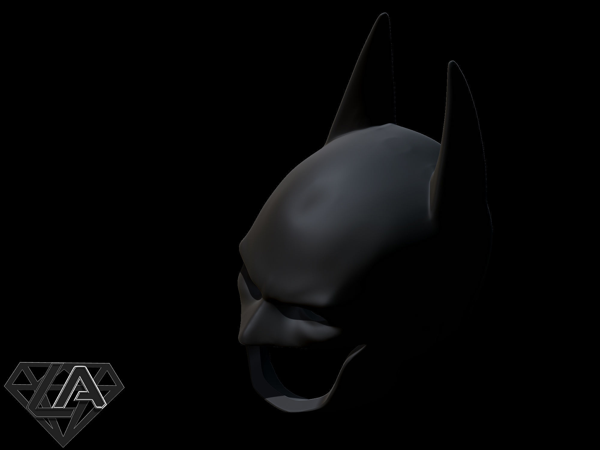 Batman custom mask 3D print model_6