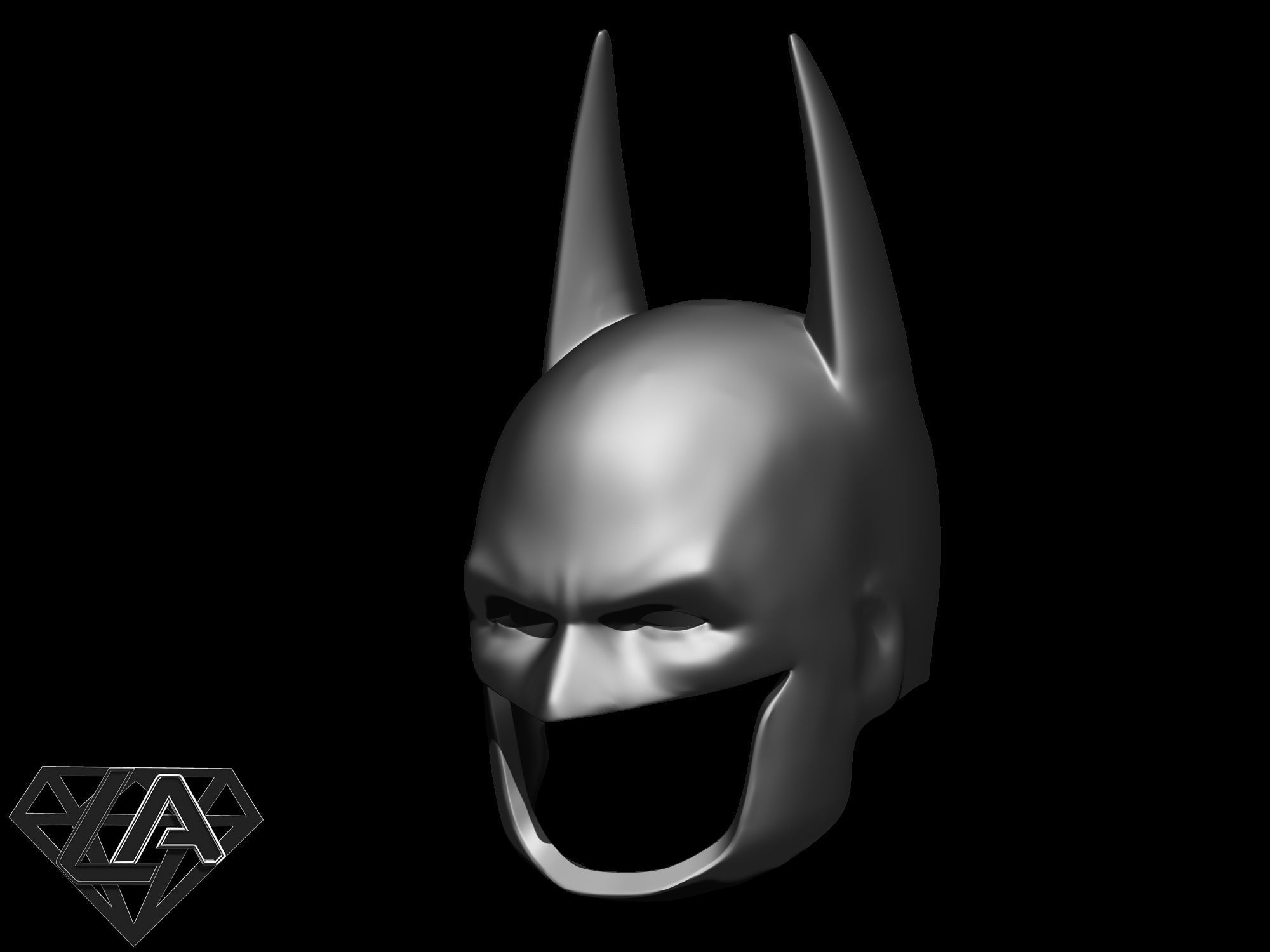 Batman custom mask 3D print model_1
