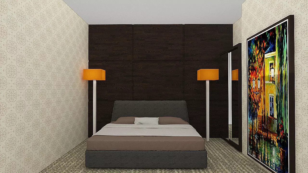 Bed room Free 3D model_0