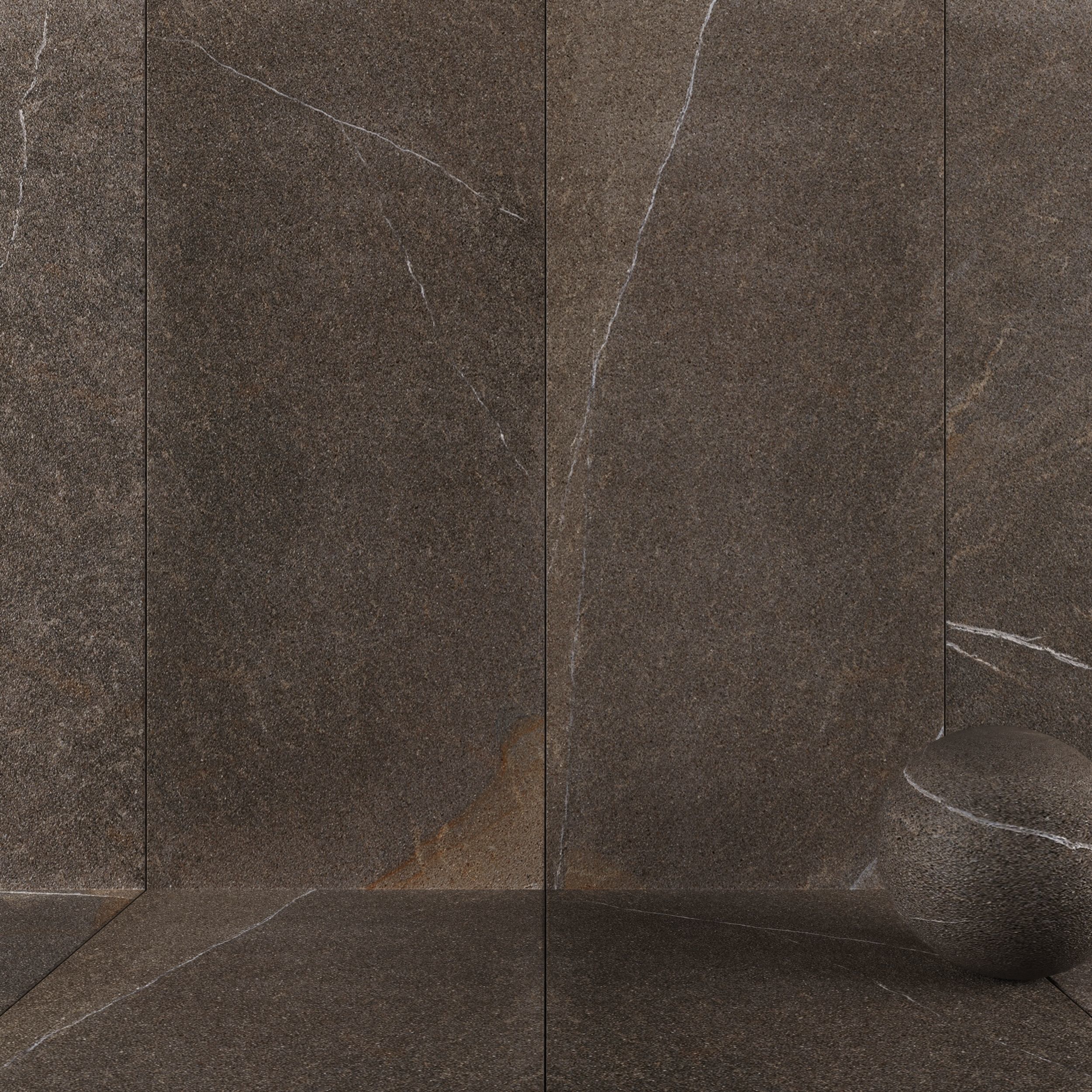 Stone Wall Tiles Limestone Anthracite 120x270 Texture_3