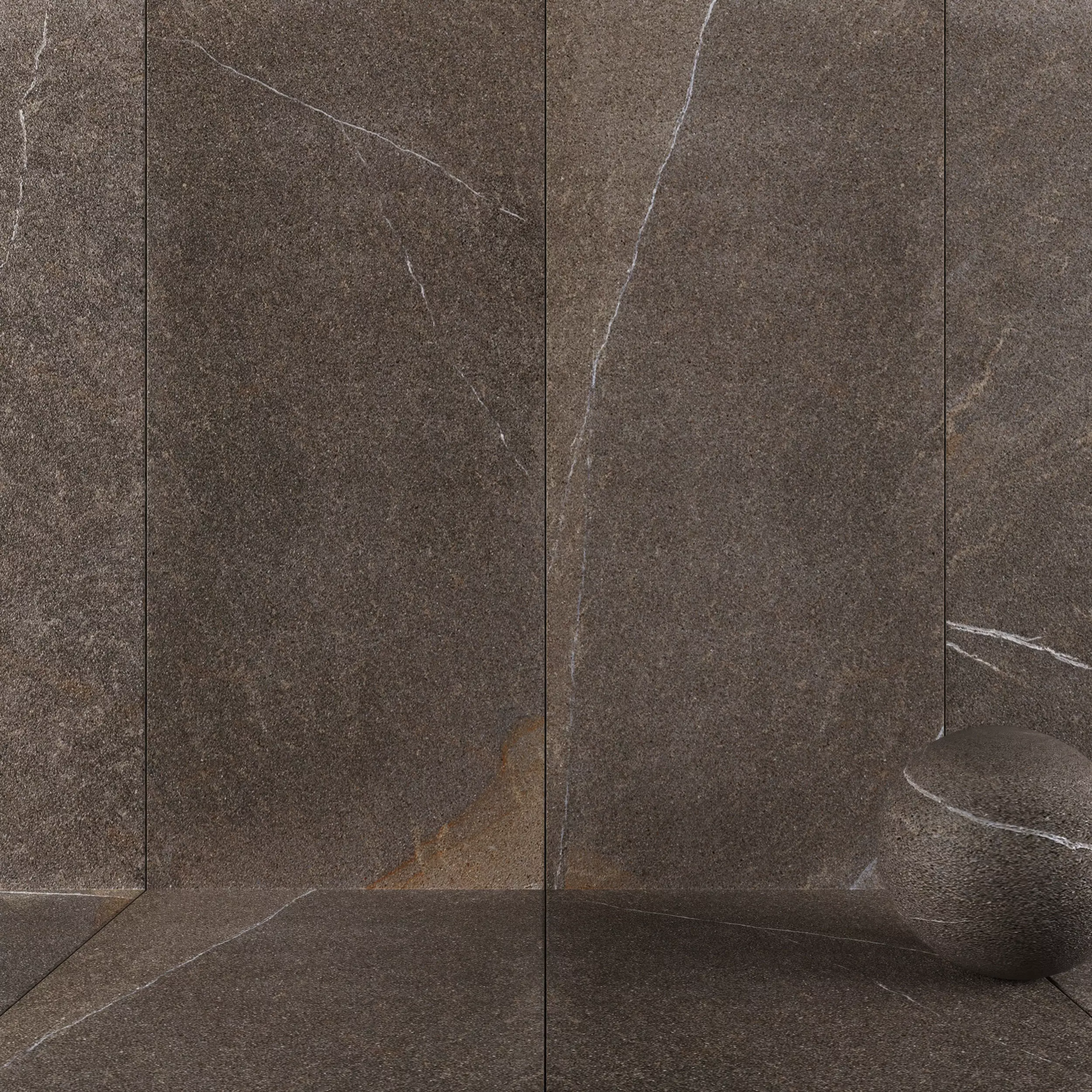 Stone Wall Tiles Limestone Anthracite 120x270 Texture_0