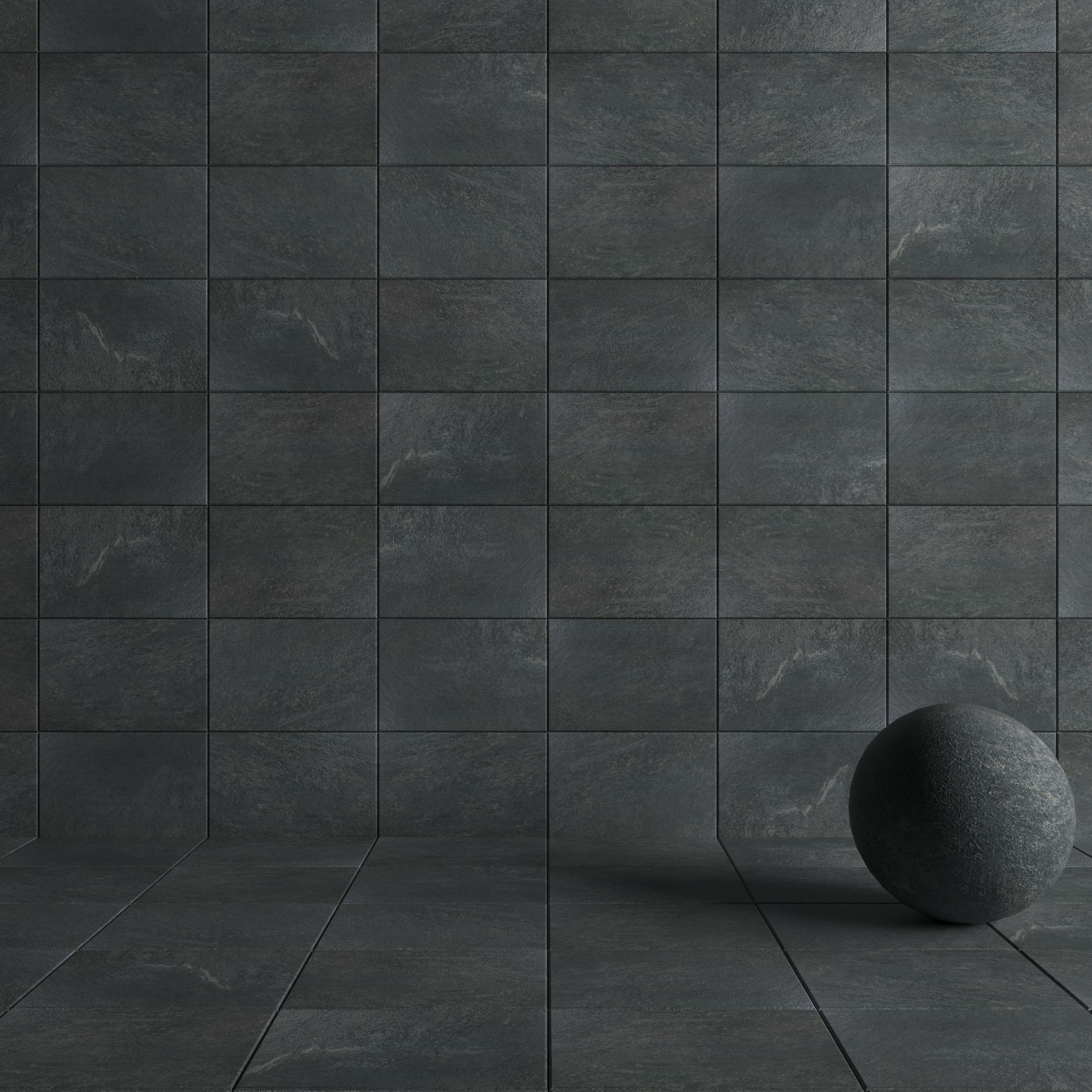 Stone Wall Tiles Mojo Anthracite 40x60 Texture_3