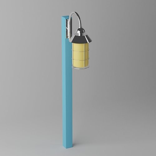 Street Lamp Low-poly 3D model