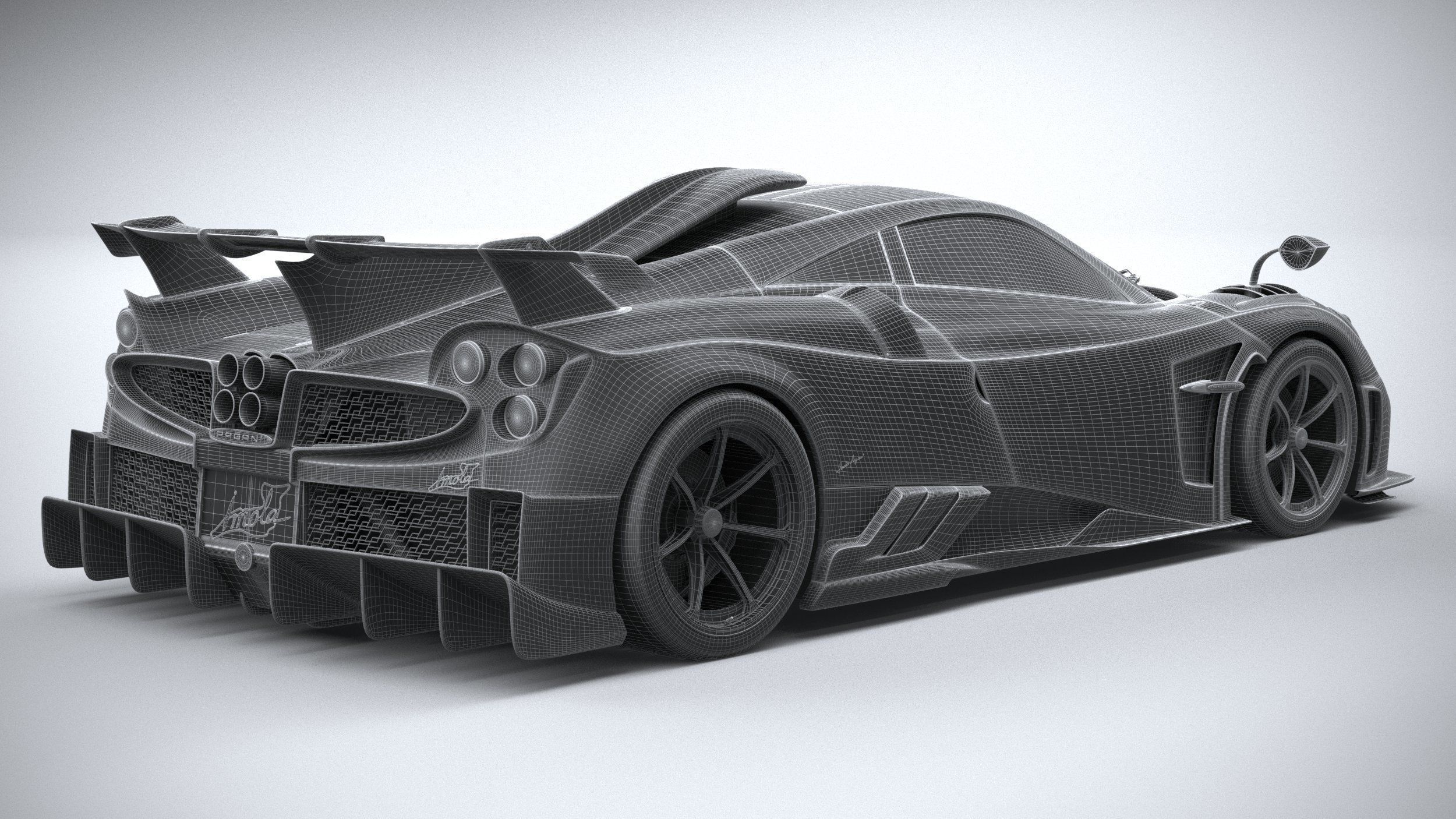 Pagani Imola 2021 3D model_27