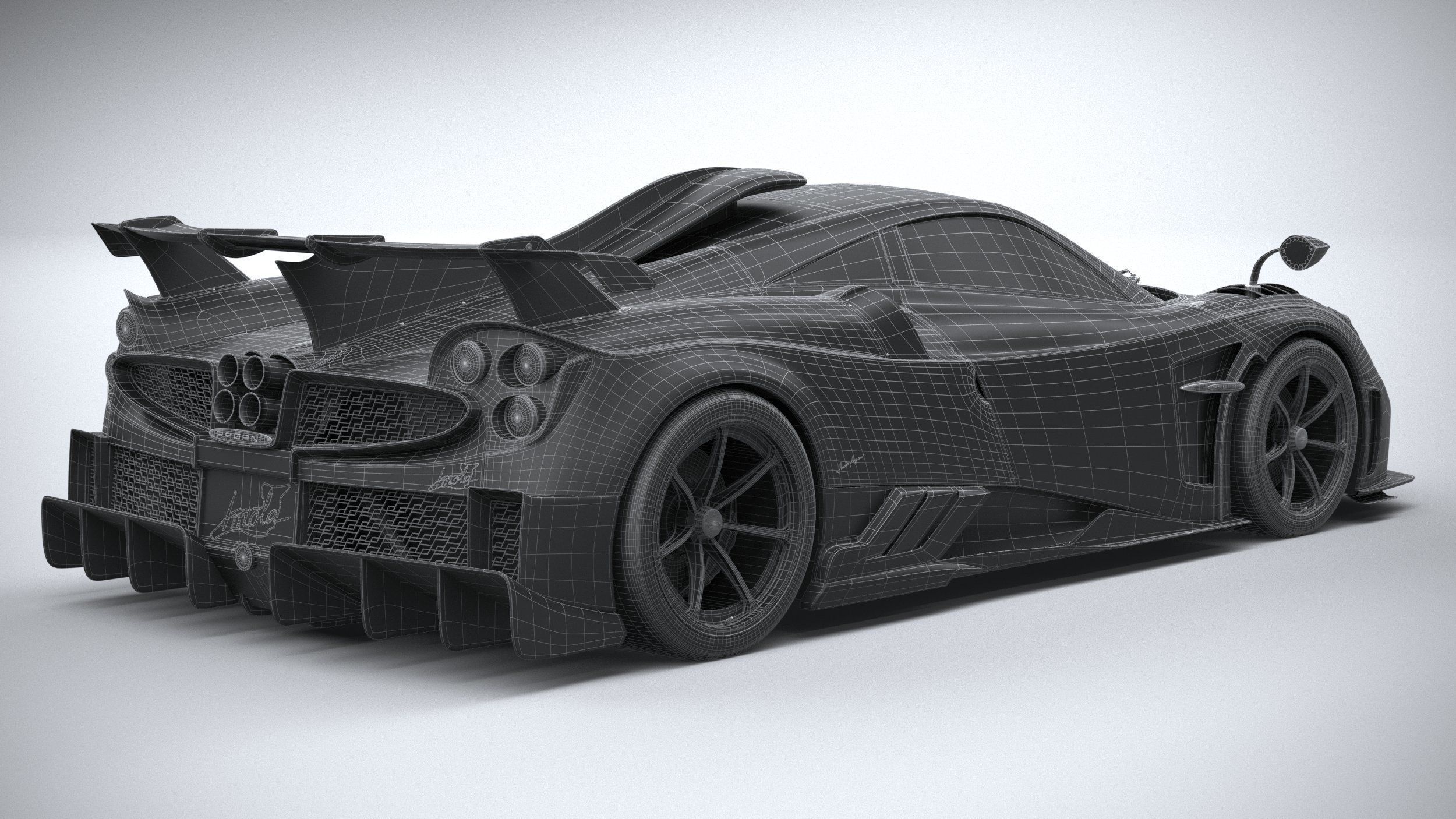 Pagani Imola 2021 3D model_29