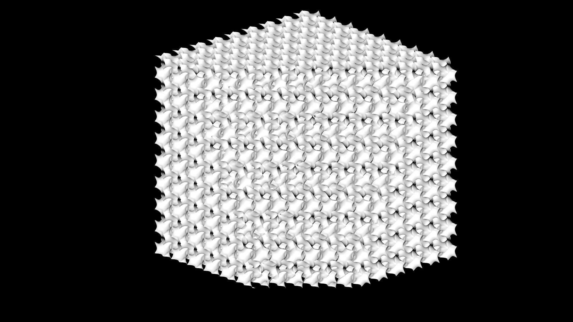 Gyroid cube 3D print model_5