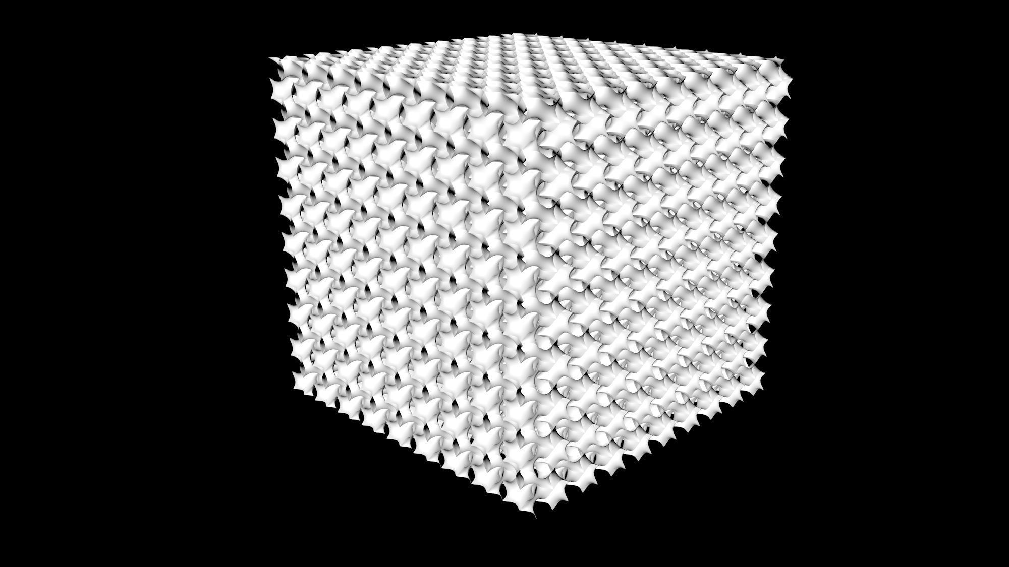 Gyroid cube