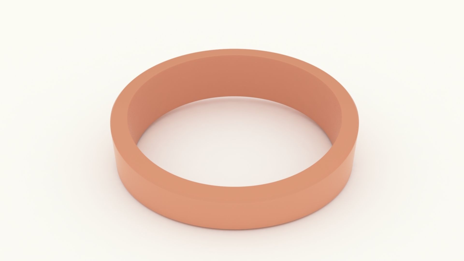 Self-Control Female Ring Gold 3D print model_8