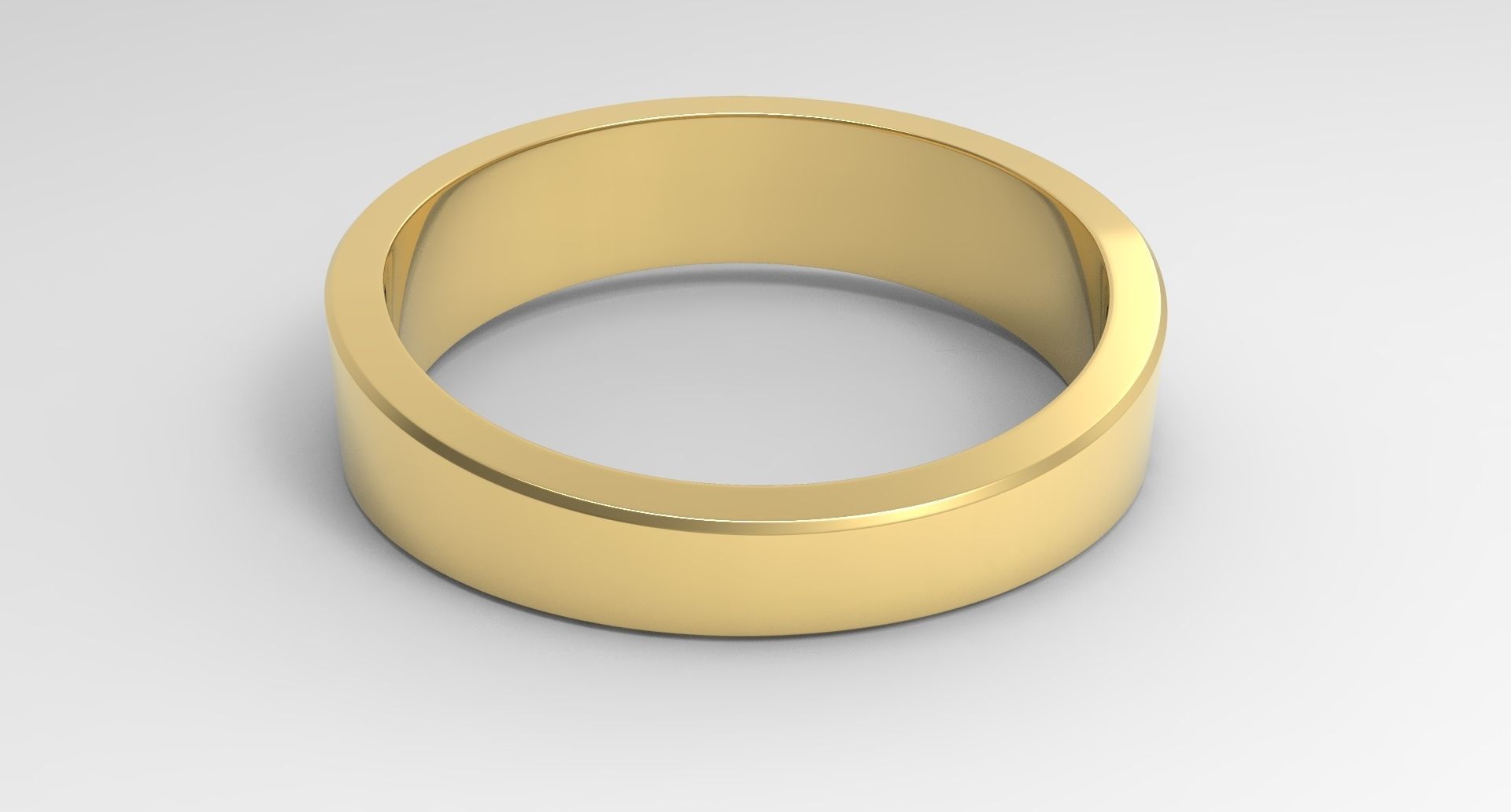 Self-Control Female Ring Gold 3D print model_3