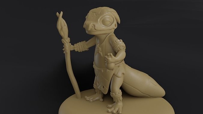 Shaman Gecko 3D print model