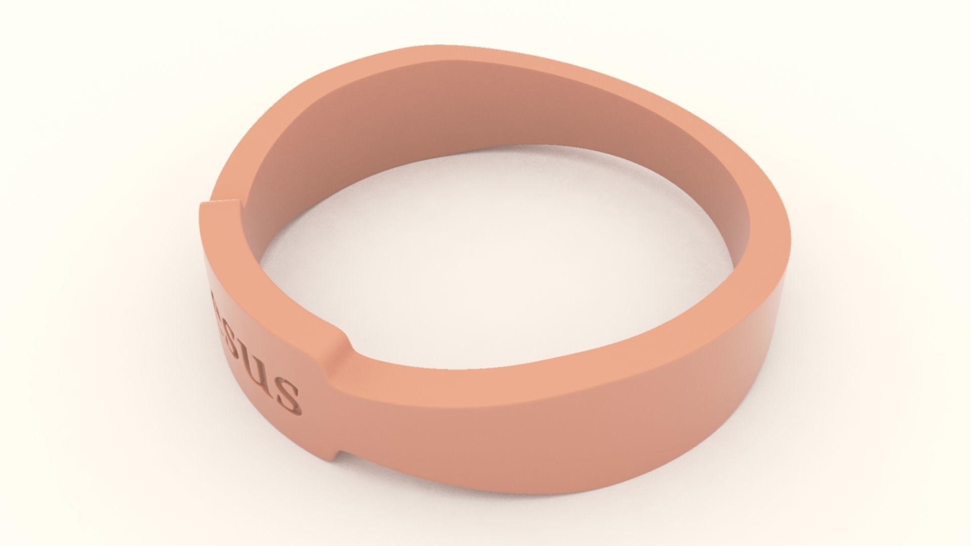 Jesus Ring Female Blue 3D print model_9